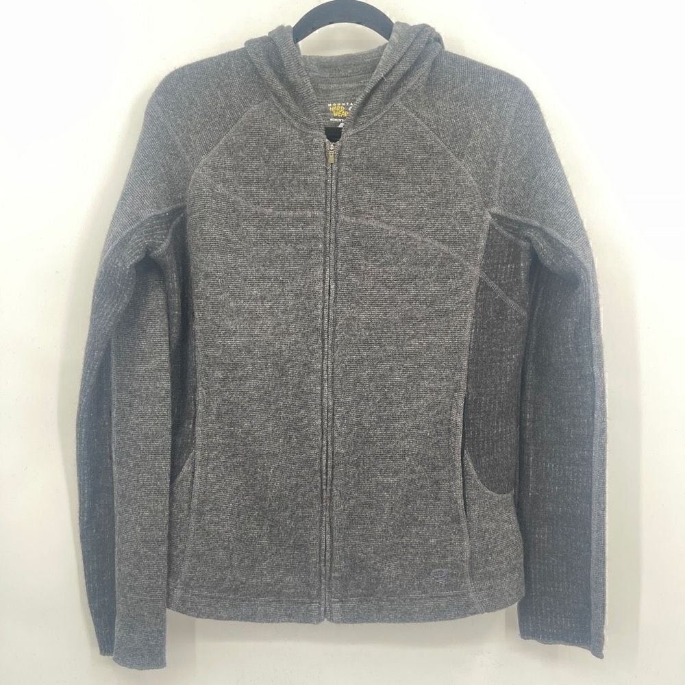 Mountain Hardware Charcoal Gray Safarin Full-Zip Hoodie Sweatshirt Size Large